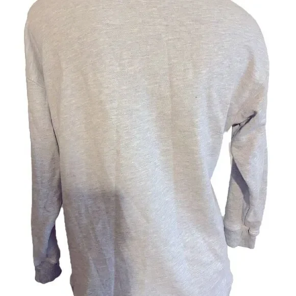 Soft Joie Lace up Sweatshirt - XS ash gray Cotton /elastane , NWOT - Picture 4 of 6